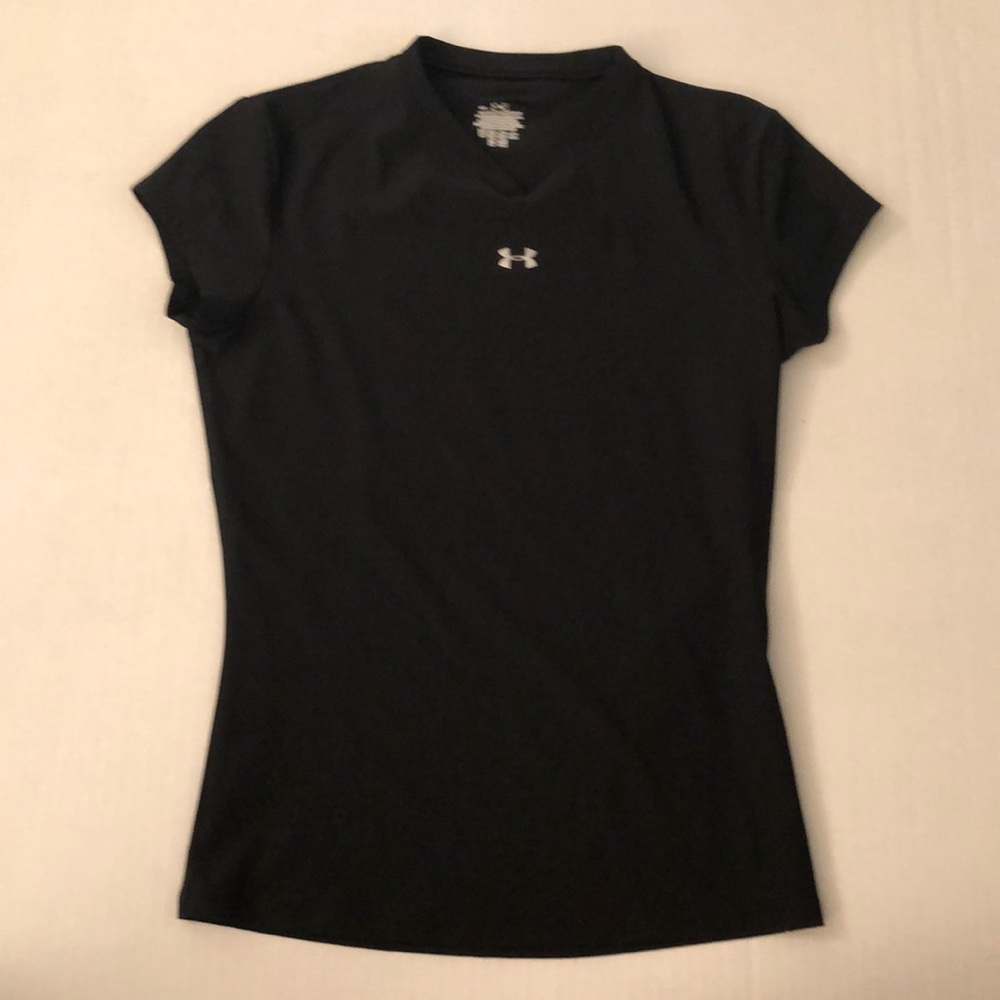 Black Under Armour Tech V-Neck